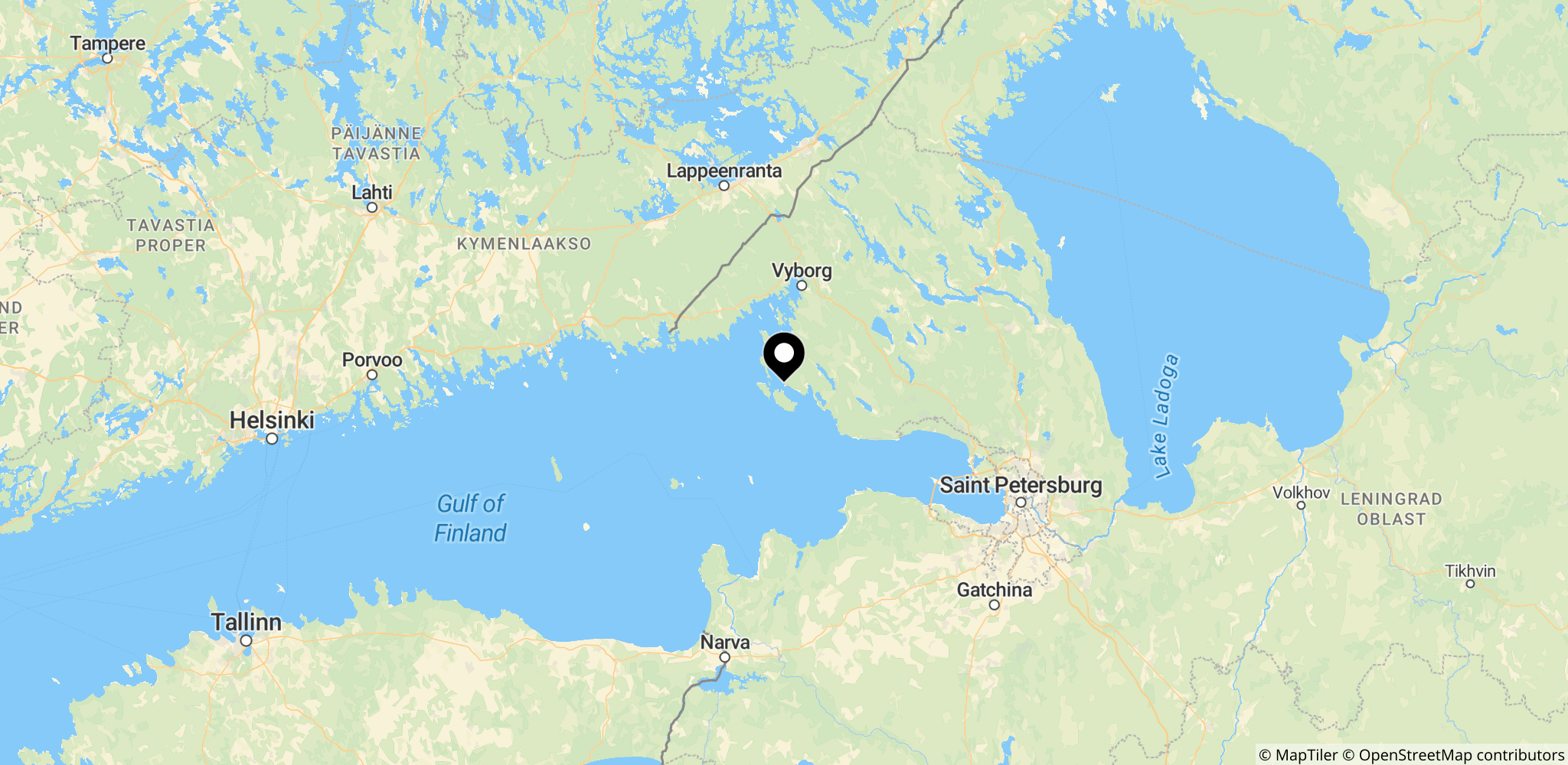 Olieinfrastrukturen ved Primorsk-terminalen i Leningrad-regionen, Rusland