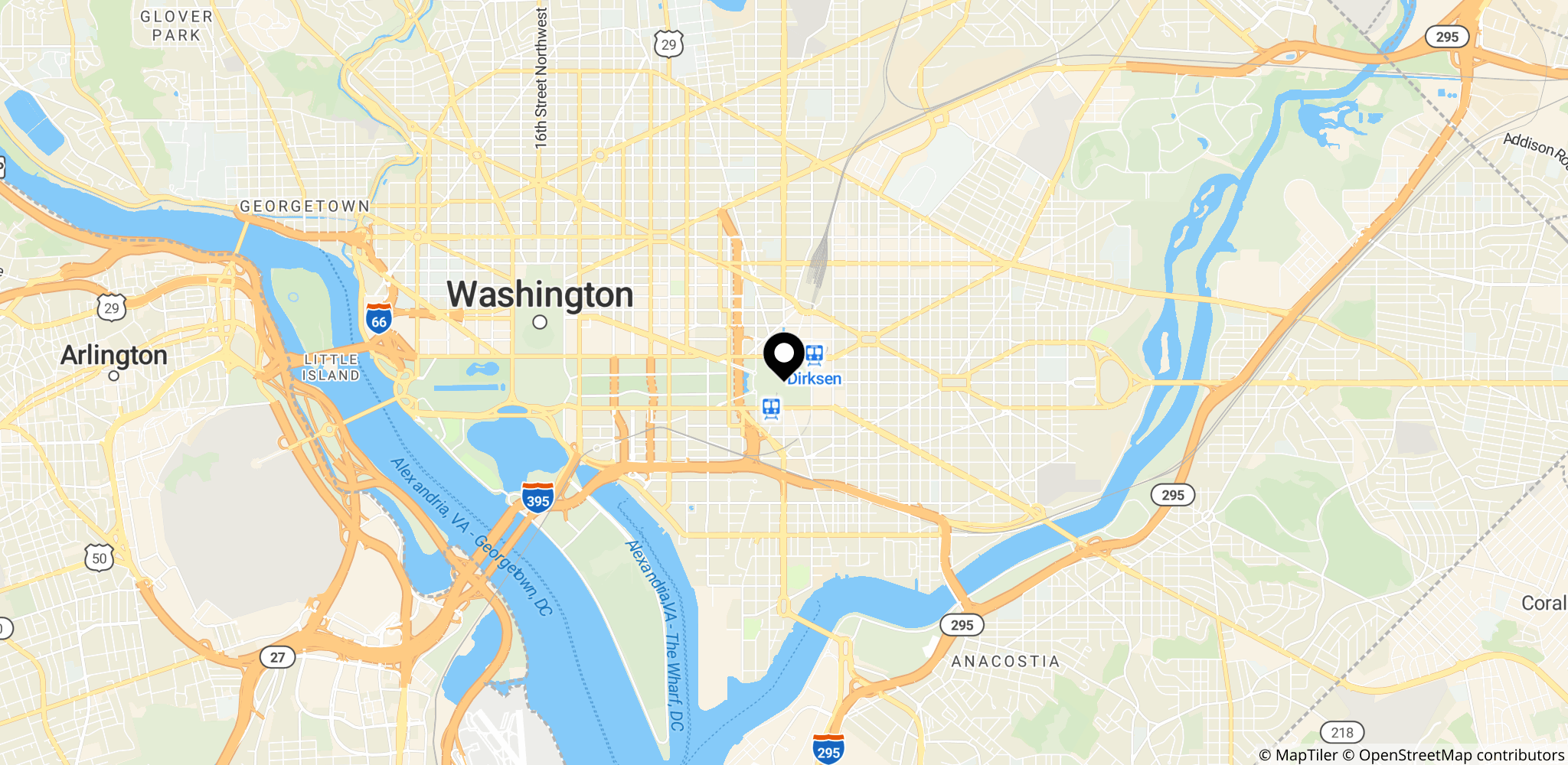 Capitolområdet i Washington, DC – stedet for den politiske magtkamp omkring centralbankens uafhængighed