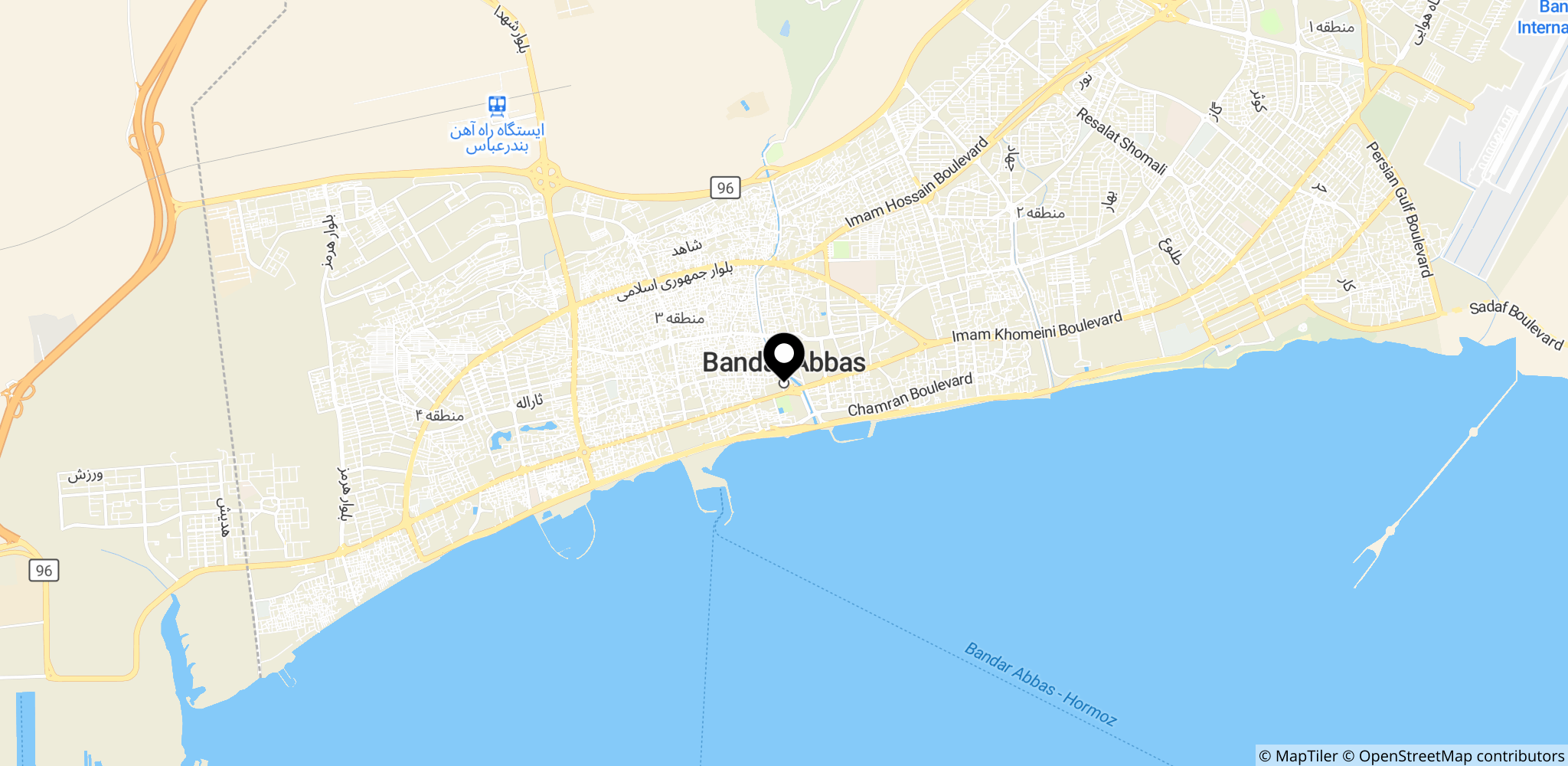 Bandar Abbas, Irans vigtigste havneby ved Hormuzstrædet
