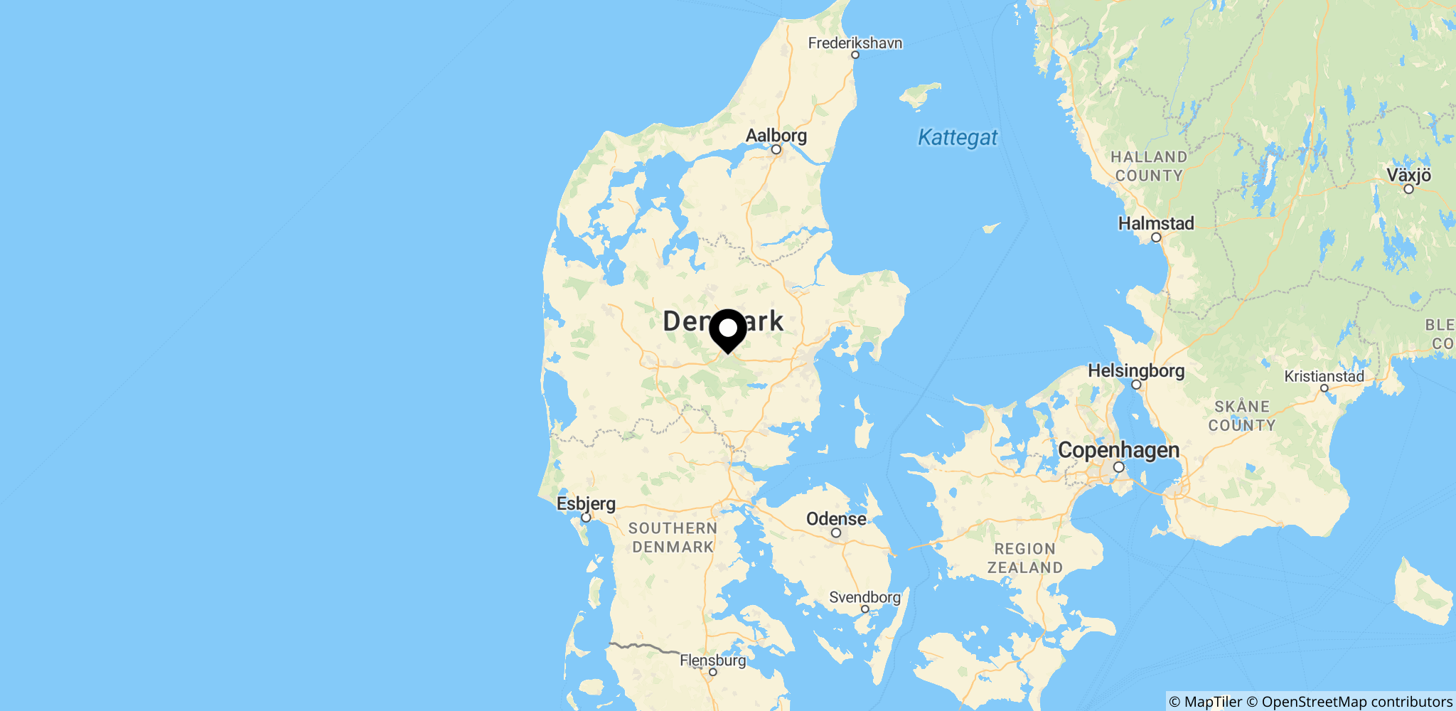 Silkeborg-området, hvor kommunens skoler blev berørt af it-nedbruddet og aflyste eksamener.