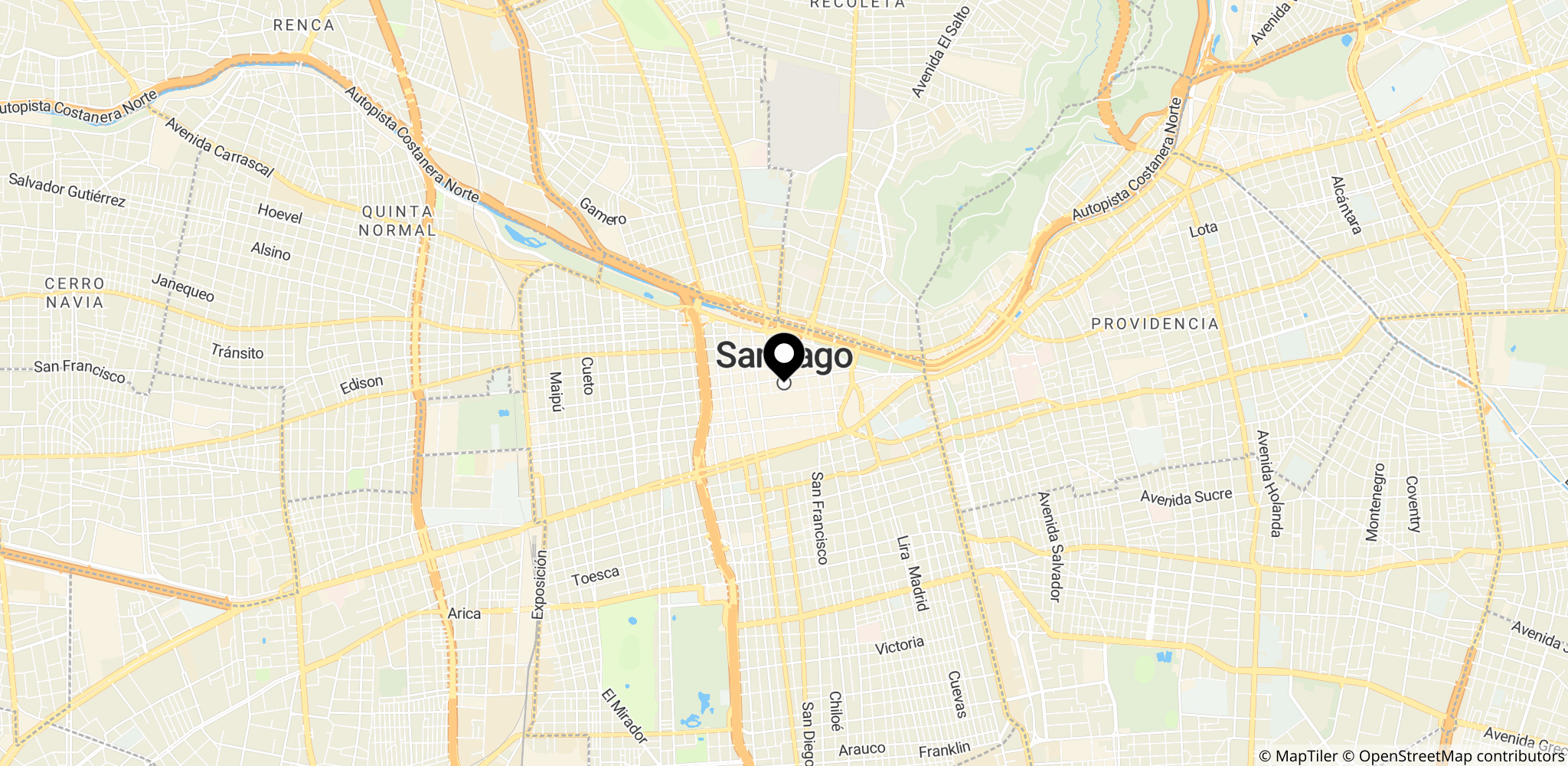 Santiago, Chile: illustrerer den Chile-delen af parrets sydamerikanske rute