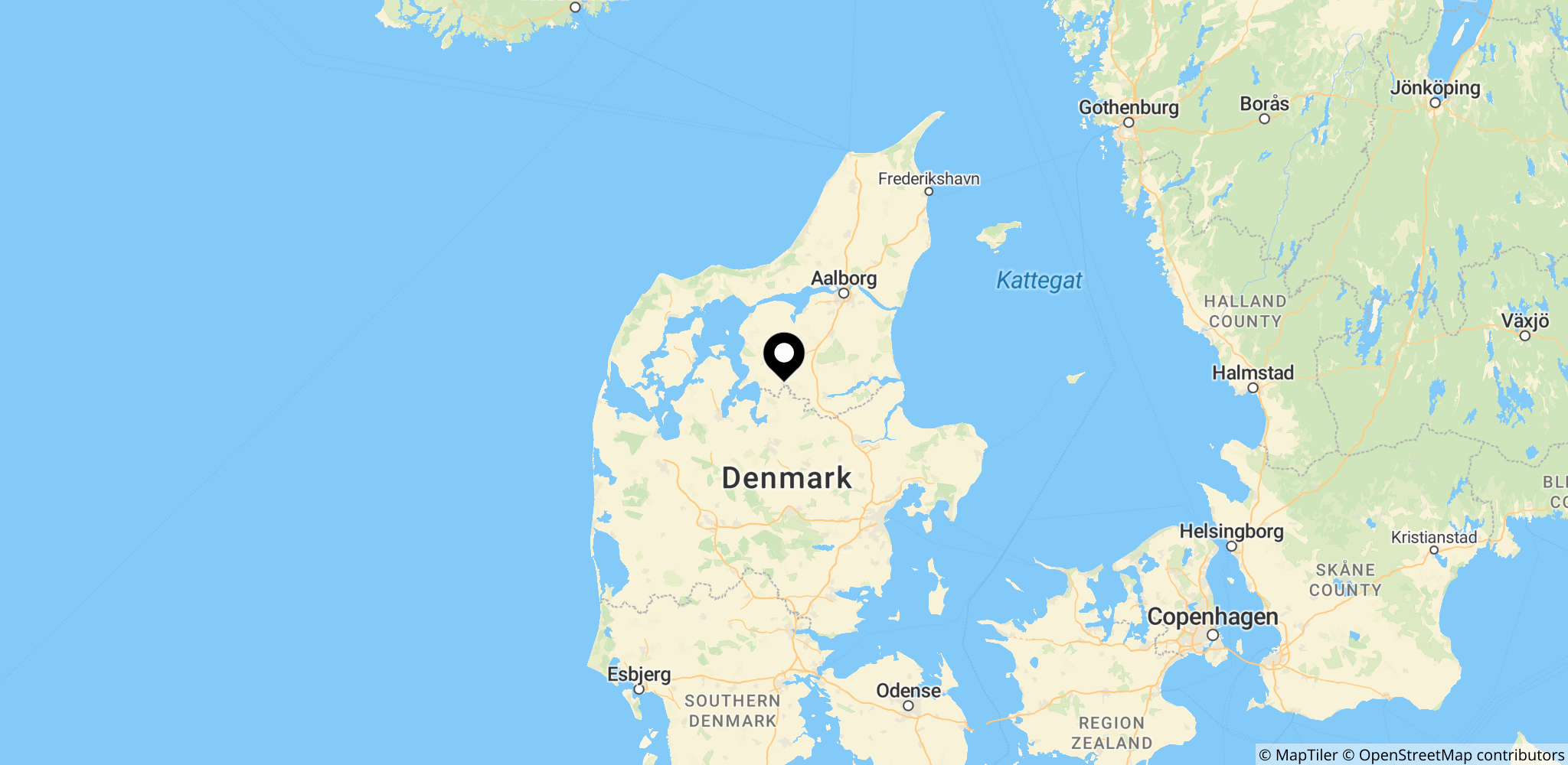 Aalestrup, Danmarks – et af byområderne hvor dyretransporter blev kontrolleret