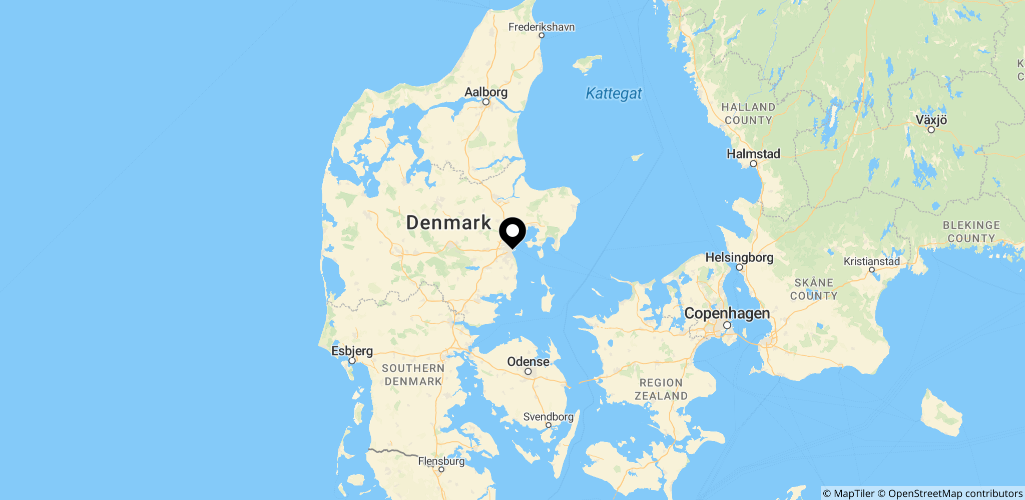 Området omkring Aarhus i Østjylland, hvor ulvebestanden historisk har været mindre udbredt, men hvor væksten af bestanden gør området relevant for dyreejere i Jylland.