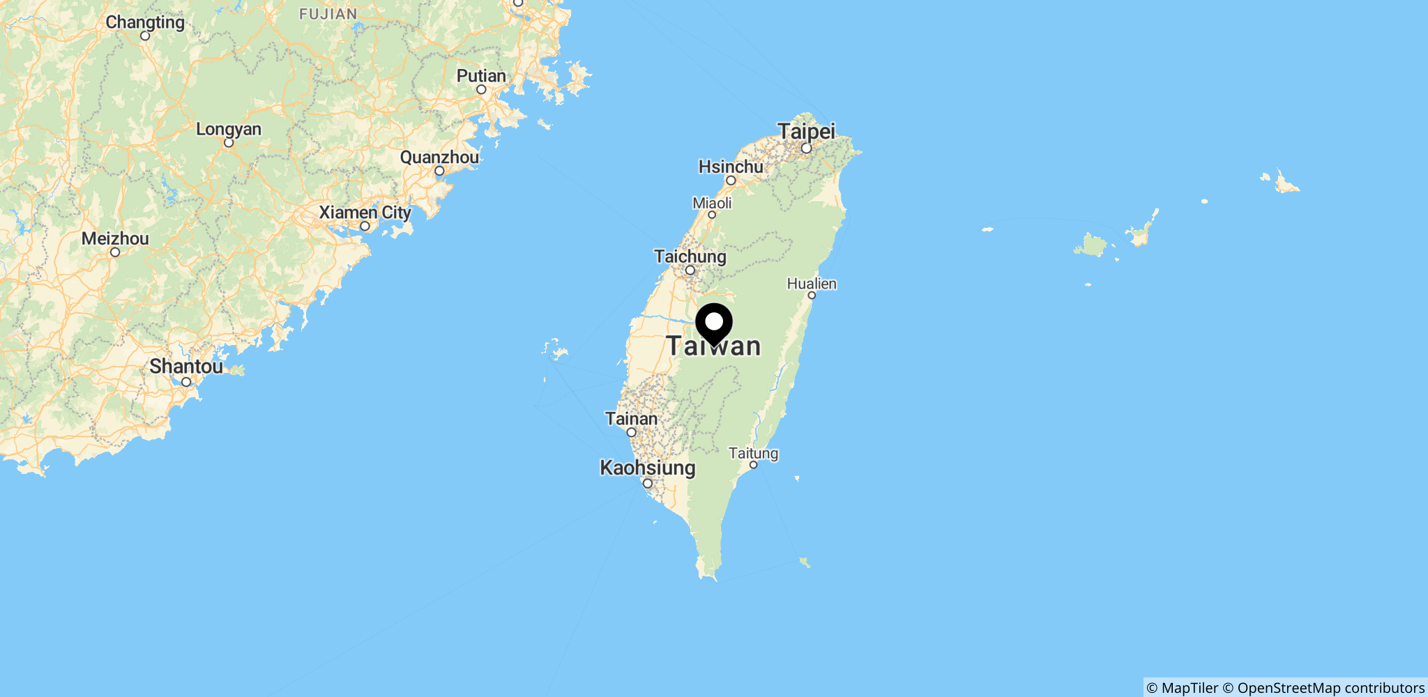 Taiwan som geostrategisk fokus i forhold til Kina
