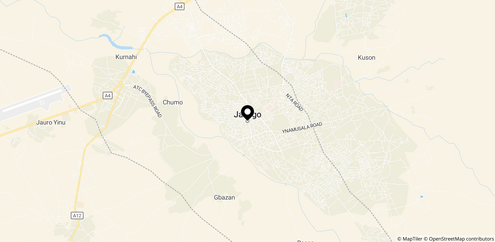 Jalingo i Taraba State, Nigeria – hovedstaden i Taraba, et centralt sted i historien om Mamman's politiske comeback i 2027