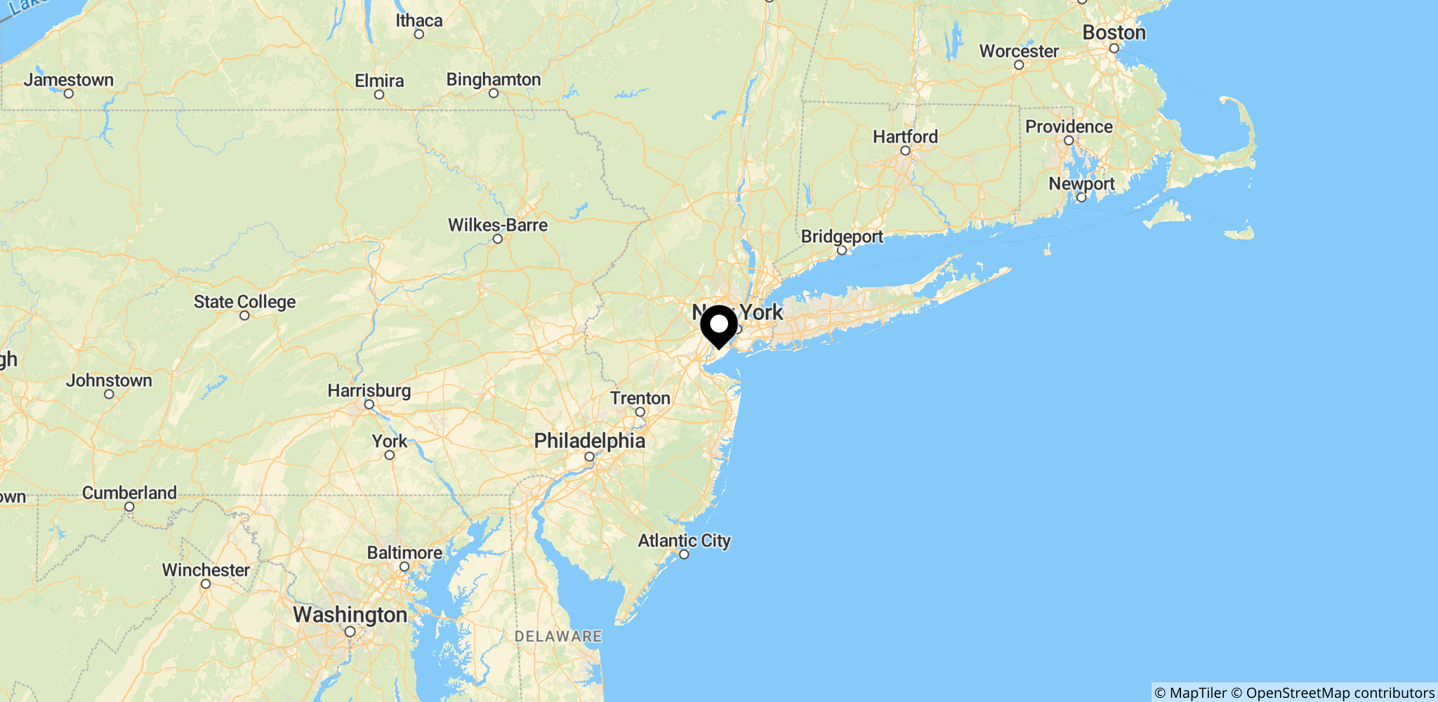 Området omkring Staten Island i New York, hvor NYPD destruerede de beslaglagte køretøjer som led i opgøret mod ulovlige tohjulere