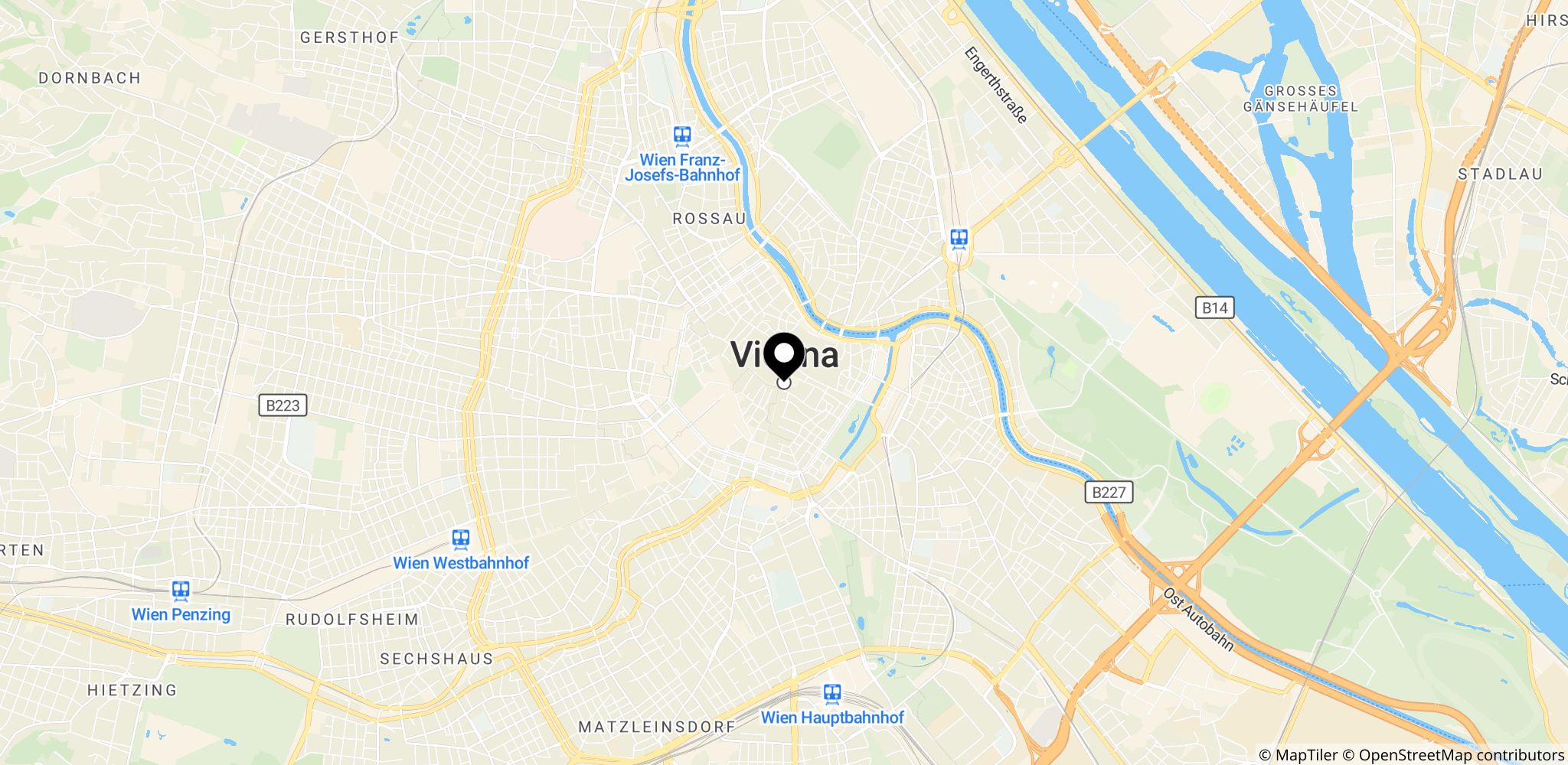 Wien, Østrig – stedet for Eurovision-finalen, hvor Danmark kvalificerede sig til finalen.