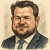 Anders Vistisen karikatur