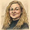 Anne Valentina Berthelsen karikatur