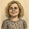 Astrid Carøe karikatur