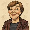 Astrid Krag karikatur