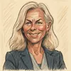 Birgitte Bergman karikatur