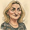 Birgitte Vind karikatur