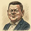 Dennis Flydtkjær karikatur