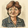Eva Kjer Hansen karikatur