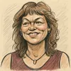 Frida Bruun karikatur