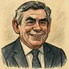 Gordon Brown karikatur