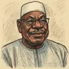 Ibrahim Boubacar Keïta karikatur