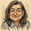 Julie Jacobsen karikatur