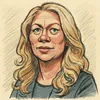 Lisbeth Bech-Nielsen karikatur