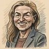 Lise Bertelsen karikatur