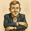 Mikkel Bjørn karikatur