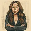 Nadja Natalie Isaksen karikatur