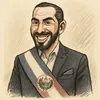 Nayib Bukele karikatur