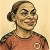 Nora Mørk karikatur