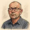 Peder Hvelplund karikatur