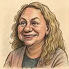 Pernille Christensen karikatur