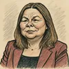 Runa Friis Hansen karikatur