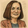 Sandra Elisabeth Skalvig karikatur