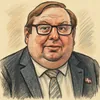 Søren Rasmussen karikatur