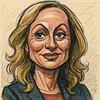 Tanja Larsson karikatur