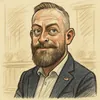 Thorbjørn Jacobsen karikatur