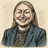 Tina Cartey Hansen karikatur