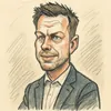 Tobias Grotkjær Elmstrøm karikatur
