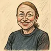 Trine Birk Andersen karikatur