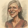 Trine Pertou Mach karikatur