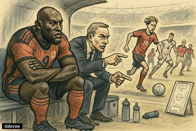 Romelu Lukaku sits frustrated on Belgium’s bench while Charles De Ketelaere leads the attack in a tense World Cup football match.