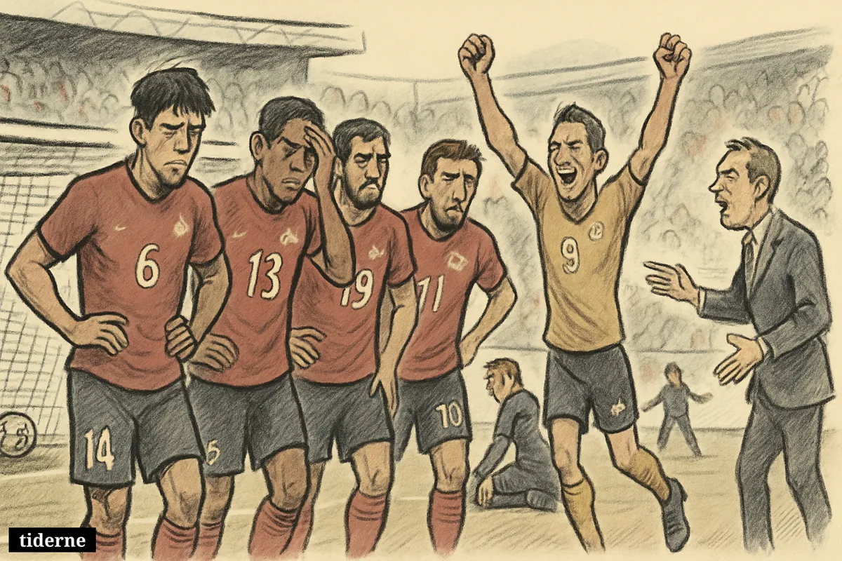 Dejected Canada players near their goal watch Switzerland celebrate in a packed Vancouver stadium after a decisive 2-1 World Cup loss.