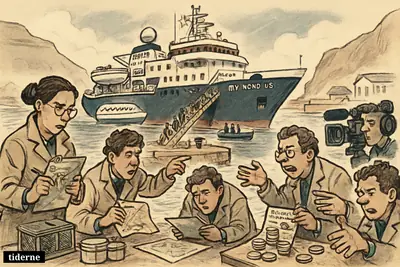 Investigators on a Saint Helena dock track cruise passengers from MV Hondius while conflicting passenger counts and a news crew add to the chaos.