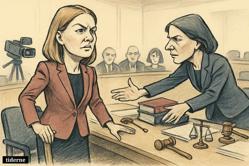 Cecilie Liv Hansen confronts Bettina Eriksen in a council chamber as political posts are removed during a tense regional meeting.
