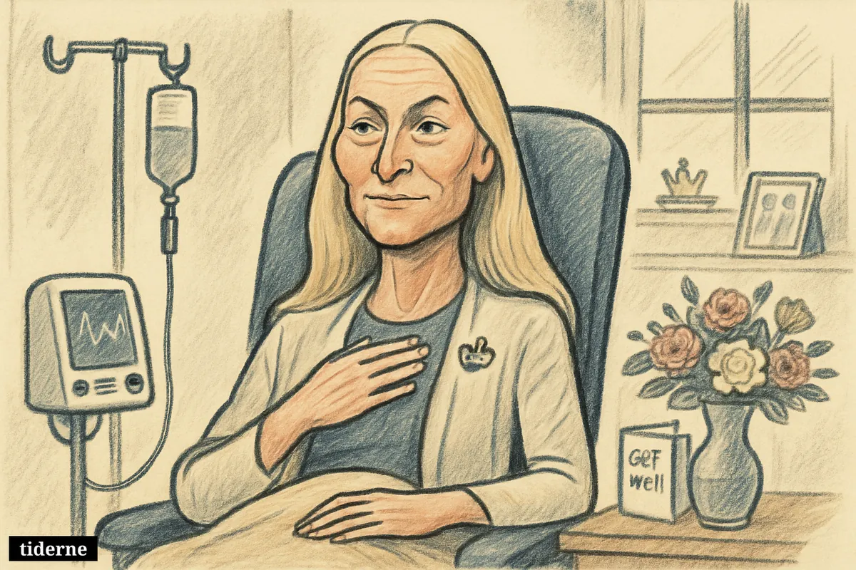 Mette-Marit vist frem efter lungetransplantation