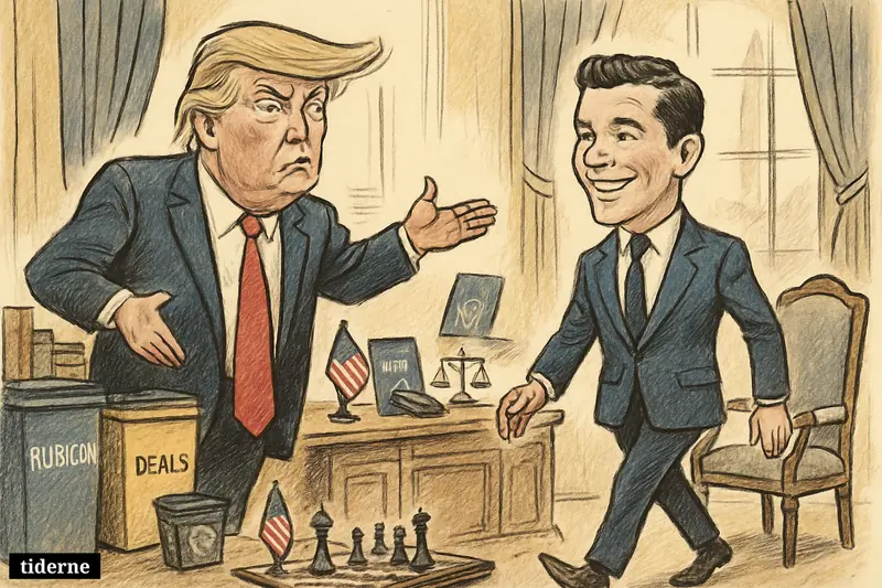 Donald Trump presents Nate Morris in a government office as the businessman moves from campaigning toward an ambassador-style role.