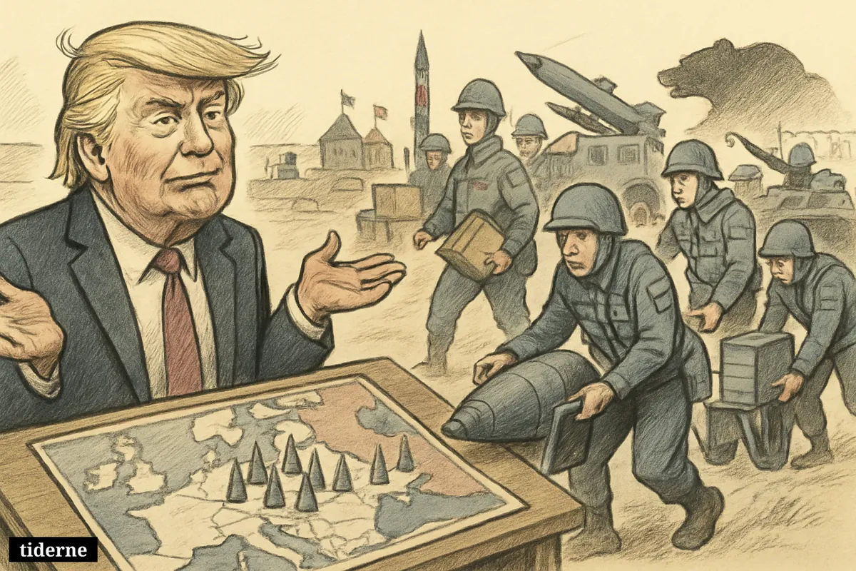Donald Trump shrugs before heavily armed NATO troops on Europe’s eastern flank as defenses and weapons mass near a threatening eastern border.