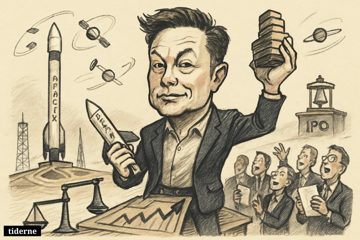SpaceX på børsen kan løfte Elon Musks formue