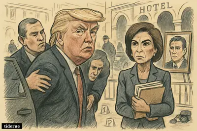 Trump is rushed to cover outside a Washington hotel as Jeanine Pirro watches and a Reagan portrait recalls earlier assassination attempts.