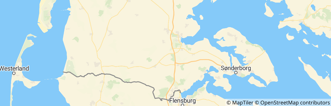 Kort over Aabenraa Kommune